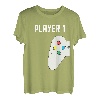 Vater Sohn TShirt Partnerlook Vatertag Player 1 Player 2 T-Shirt