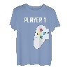 Vater Sohn TShirt Partnerlook Vatertag Player 1 Player 2 T-Shirt