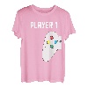 Vater Sohn TShirt Partnerlook Vatertag Player 1 Player 2 T-Shirt
