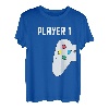 Vater Sohn TShirt Partnerlook Vatertag Player 1 Player 2 T-Shirt