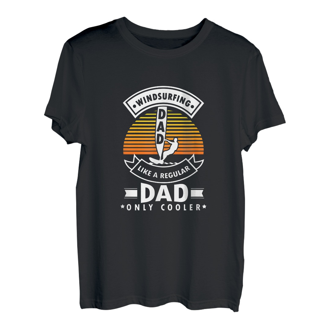 Windsurfen Papa Like Regular Dad Only Cooler Surfer T-Shirt