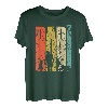 Herren Dad hoch 2 Geburt Geschenk Vater Geburt zweifacher Papa Quad T-Shirt