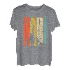 Herren Dad hoch 2 Geburt Geschenk Vater Geburt zweifacher Papa Quad T-Shirt