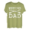 Herren Psycho Dad Weapons Shooter Sniper Vater Handwaffen Pistole T-Shirt