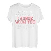 My Silence Doesn't Mean I Agree With You | Lustiges Spruchgeschenk T-Shirt