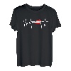 Herzschlag Österreich T-Shirt I Austria Heimat Alpen EKG T-Shirt