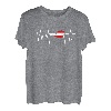 Herzschlag Österreich T-Shirt I Austria Heimat Alpen EKG T-Shirt