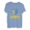 Unterstützung der Ukraine, ich stehe mit Ukraine Flagge T-Shirt