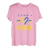 Unterstützung der Ukraine, ich stehe mit Ukraine Flagge T-Shirt