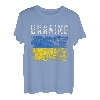 I Stand With Ukraine Flag Gelb & Blau Support The Ukranian T-Shirt