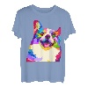 Pem Welsh Corgi buntes Pop Art Porträt für Hundeliebhaber T-Shirt