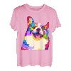 Pem Welsh Corgi buntes Pop Art Porträt für Hundeliebhaber T-Shirt