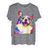 Pem Welsh Corgi buntes Pop Art Porträt für Hundeliebhaber T-Shirt