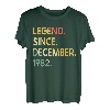40 Jahre Vintage Legend seit Dezember 1982 40. Geburtstag T-Shirt
