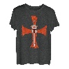 Herren Deus Vult Gott Will Es Kreuz T-Shirt I Kreuzzug Mittelalter