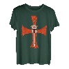 Herren Deus Vult Gott Will Es Kreuz T-Shirt I Kreuzzug Mittelalter