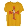 Herren Deus Vult Gott Will Es Kreuz T-Shirt I Kreuzzug Mittelalter