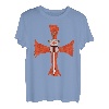 Herren Deus Vult Gott Will Es Kreuz T-Shirt I Kreuzzug Mittelalter