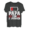 Herren Papa von 2 Jungen Papa Familie T-Shirt