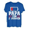 Herren Papa von 2 Jungen Papa Familie T-Shirt