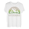 Herren 4 Kinder Saurier Vater T-Stück, Vatertag Dinosaurier Papa T-Shirt