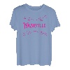Nashville City Hot Pink Vintage Typ T T-Shirt