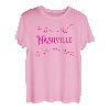 Nashville City Hot Pink Vintage Typ T T-Shirt