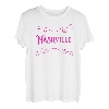 Nashville City Hot Pink Vintage Typ T T-Shirt