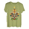 Gitarre Weihnachten Gitarren Baumlichter Lustiges Geschenk T-Shirt