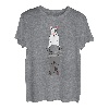 Bullterrier Bull Terrier Hund Wasser See Reflektion Geschenk T-Shirt