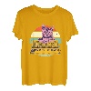 Retro Vintage Katze spielt Analog Synthesizer Techno Music T-Shirt