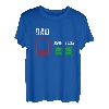 Herren Müde Papa Geschenke von Tochter zu Papa 2 Mädchen Low Battery T-Shirt