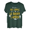 Herren Lustiges Geschenk Apero Rugby T-Shirt T-Shirt