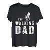 Herren The Walking Dad Vater Gehen Sohn Tochter Spazieren Papa T-Shirt