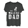 Herren The Walking Dad Vater Gehen Sohn Tochter Spazieren Papa T-Shirt