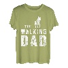 Herren The Walking Dad Vater Gehen Sohn Tochter Spazieren Papa T-Shirt