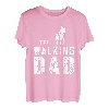 Herren The Walking Dad Vater Gehen Sohn Tochter Spazieren Papa T-Shirt