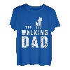 Herren The Walking Dad Vater Gehen Sohn Tochter Spazieren Papa T-Shirt