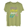 Kinder Vater Tochter Partnerlook Mädchen TShirt Flip Flop Sommer T-Shirt
