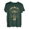 40. Geburtstag Geschenk Mann Mythos Legende März 1983 T-Shirt