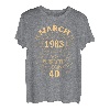 40. Geburtstag Geschenk Mann Mythos Legende März 1983 T-Shirt
