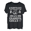 Herren Everything Tastes Better When Grandpa Grills It T-Shirt