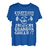 Herren Everything Tastes Better When Grandpa Grills It T-Shirt