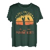 Retro Full Time Dad Part Time Hooker Vatertag Bass Dad T-Shirt