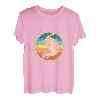 Barsch Angeln Retro Sonnenuntergang Angler Outdoor Sport T-Shirt