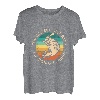 Barsch Angeln Retro Sonnenuntergang Angler Outdoor Sport T-Shirt