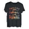 Ich bin mit den Gedanken beim Angeln Angellehrer T-Shirt
