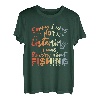 Ich bin mit den Gedanken beim Angeln Angellehrer T-Shirt