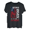 Cool Retirement USA Flag im Ruhestand 2023 Nicht mehr mein Problem T-Shirt