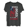 Cool Retirement USA Flag im Ruhestand 2023 Nicht mehr mein Problem T-Shirt